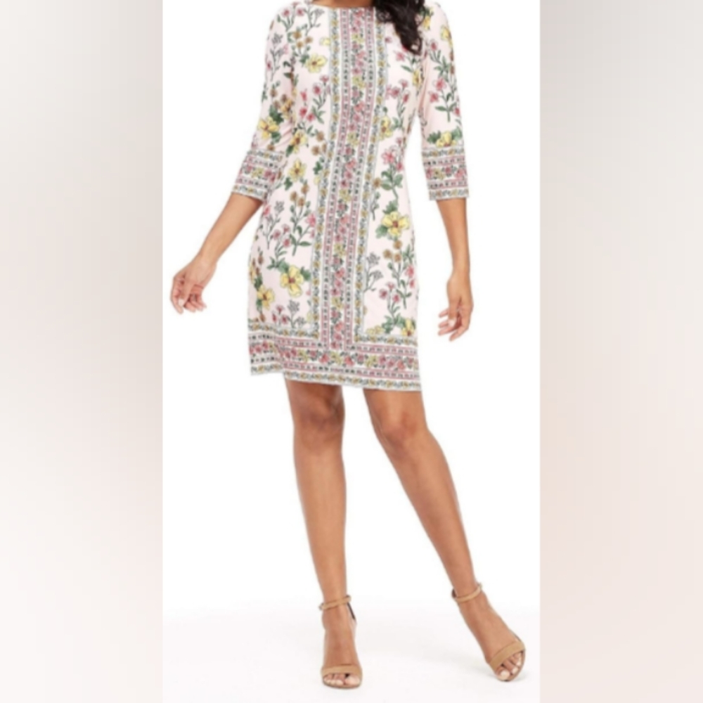 LONDON TIMES Pink Floral dress